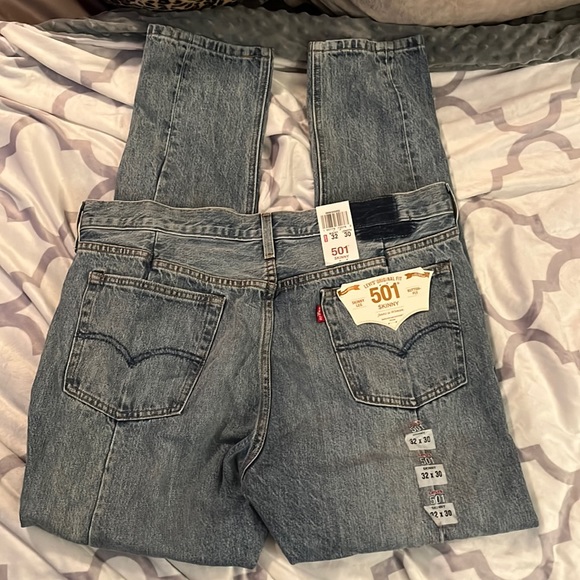 COPY - Levi’s 501 skinny jeans 32x30 NWT - Picture 1 of 5